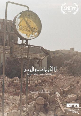 The Text Allows No Interpretation afişi
