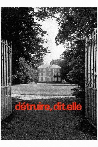 Détruire, dit-elle afişi