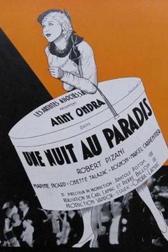 Une nuit au paradis afişi