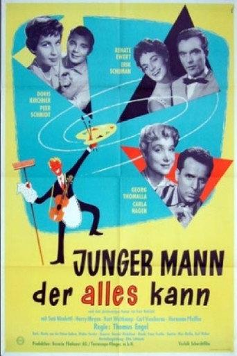Junger Mann, der alles kann afişi